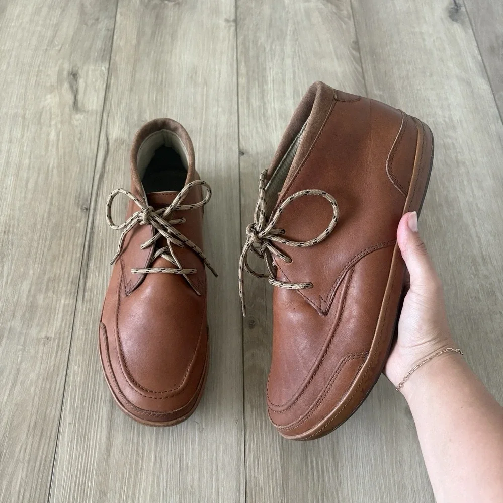 OluKai Pala Waterproof Chukka Boots Shoes Brown Leather Lace Up Mens Size 11